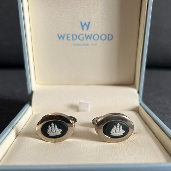 Wedgwood Ship Cufflinks - New - Picture 2 of 3